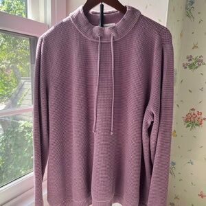 Lightweight Waffle-Weave Pullover